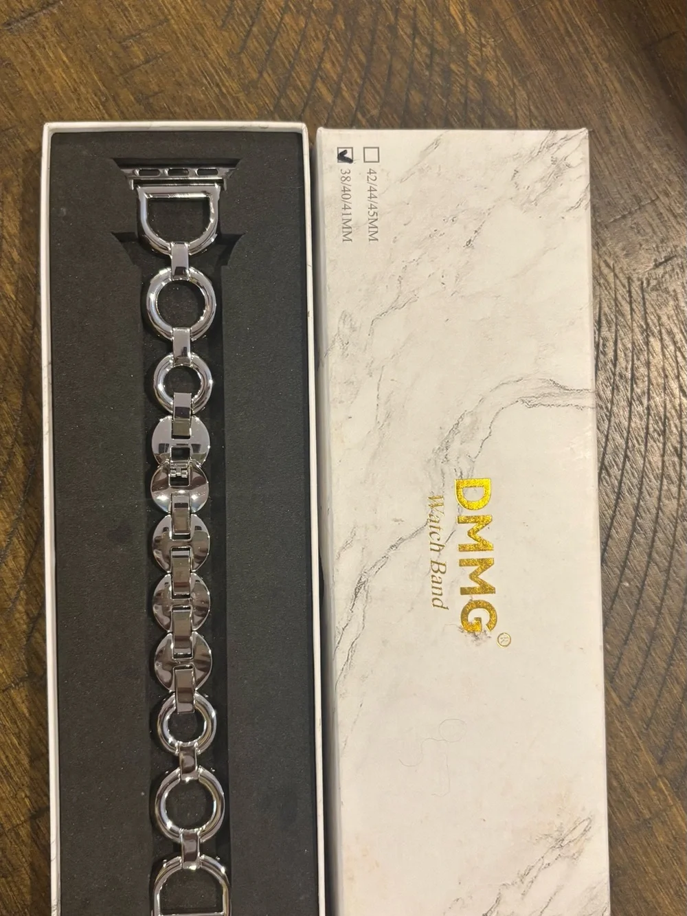 Mango Silver Chain-Link Women's Watch Band size 38/40/41mm